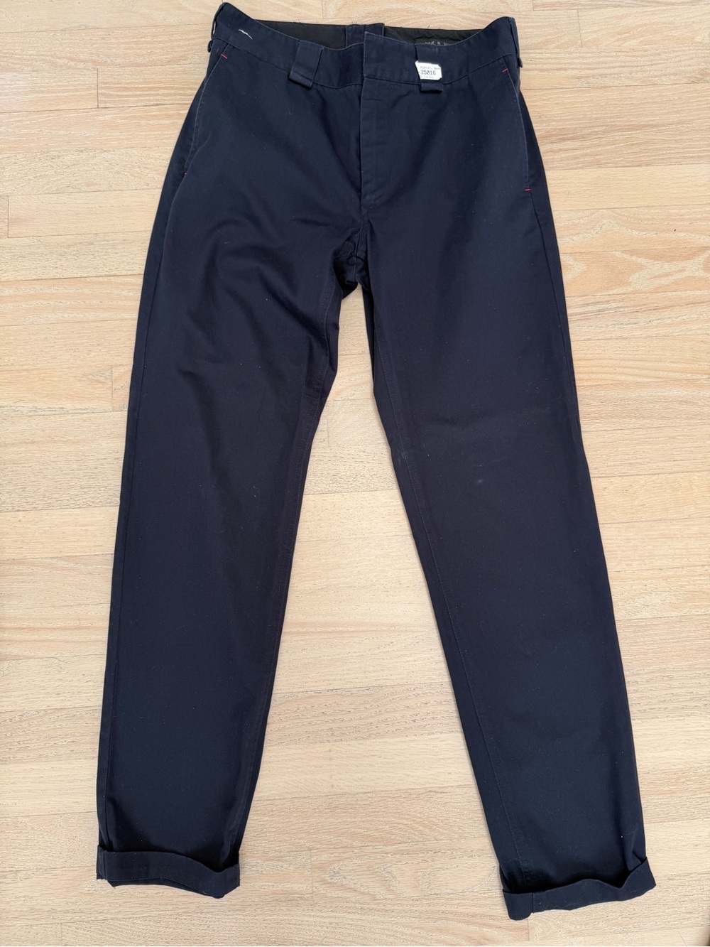 rag & bone Men's Navy Black Chino Pants
